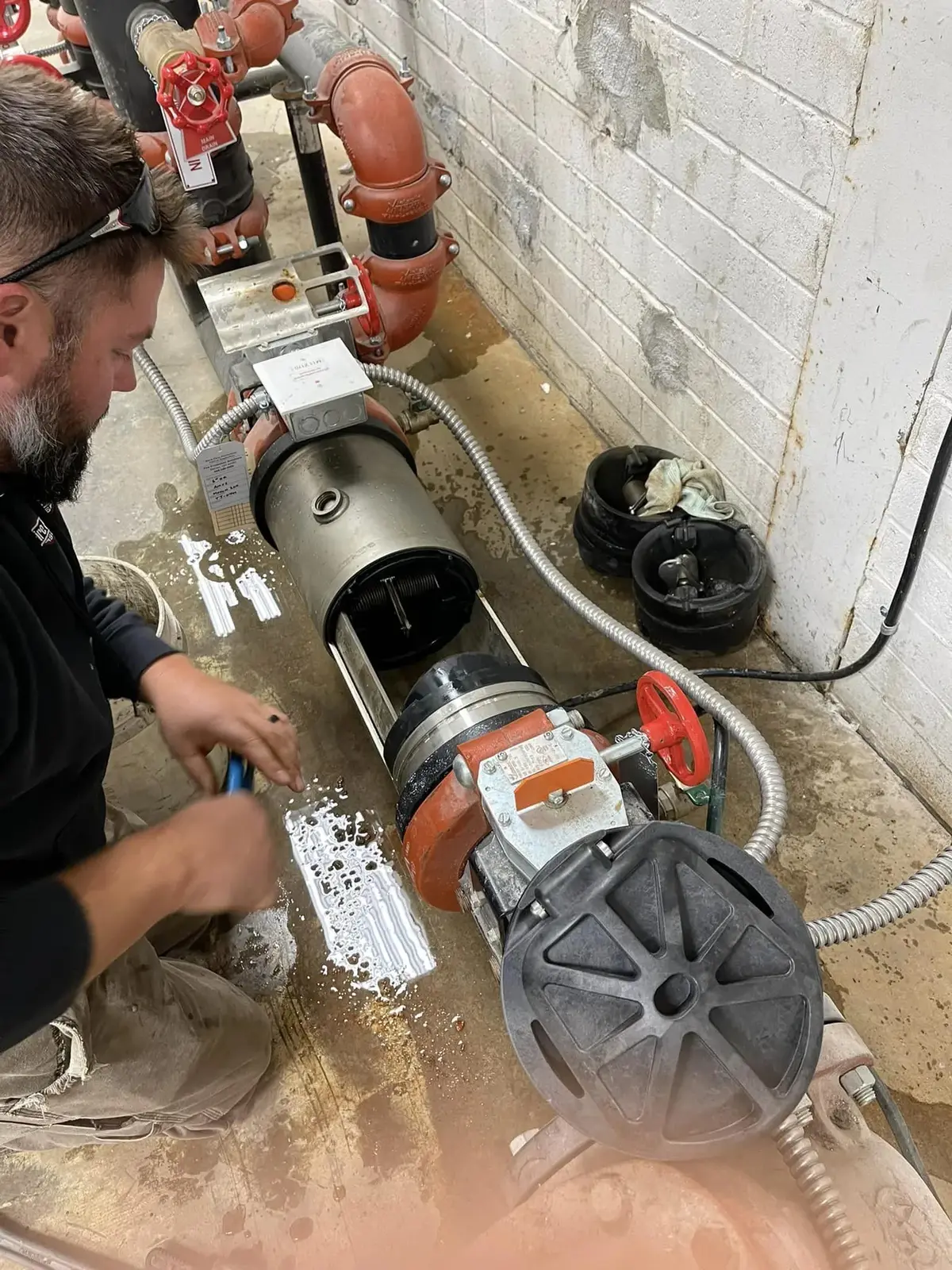 Fire Protection Solutions team on site