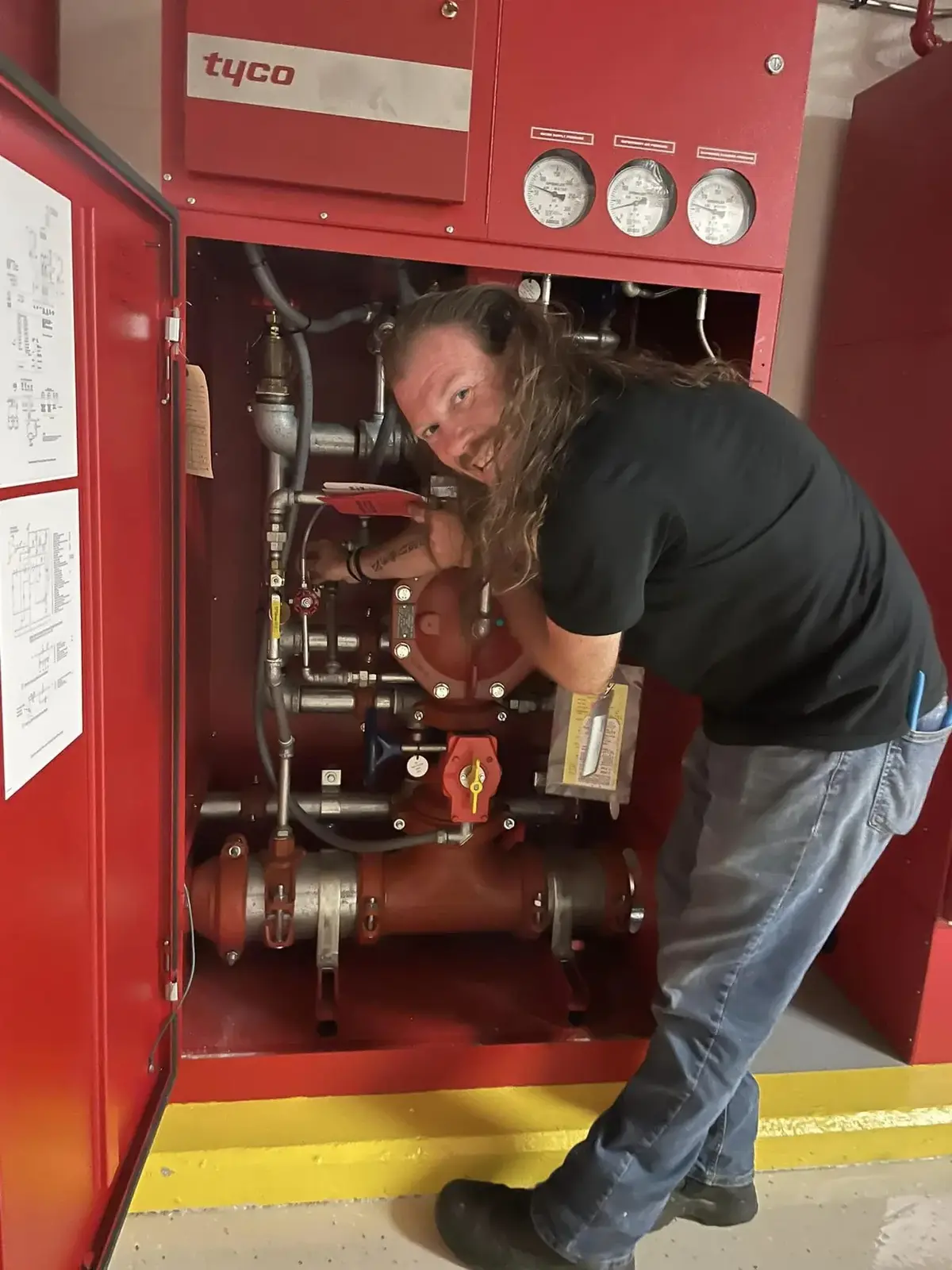 Fire Protection Solutions team on site